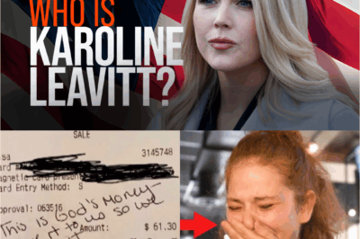 How Karoline Leavitt’s Secret Note to a Waitress Sparked a National Firestorm