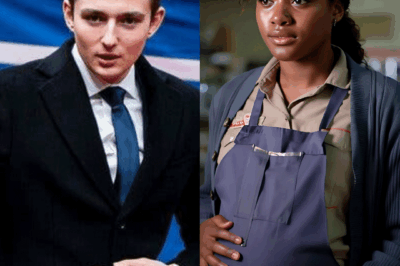 Barron Trump Was Just Passing Through a Quiet Gas Station When He Noticed a Pregnant Black Woman Struggling to Keep Her Balance While Working—But It’s What He Did Next, Without Cameras or Security, That Left Witnesses in Awe, Sparked Thousands of Shares Online, and Completely Changed the Way People See the Youngest Trump.