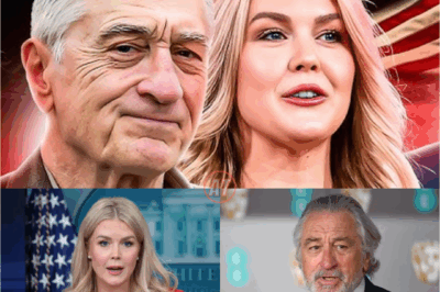 The moment Karoline Leavitt fell silent as Robert De Niro publicly tore her down on live television — but her ice-cold reaction with just 9 words completely flipped the narrative.